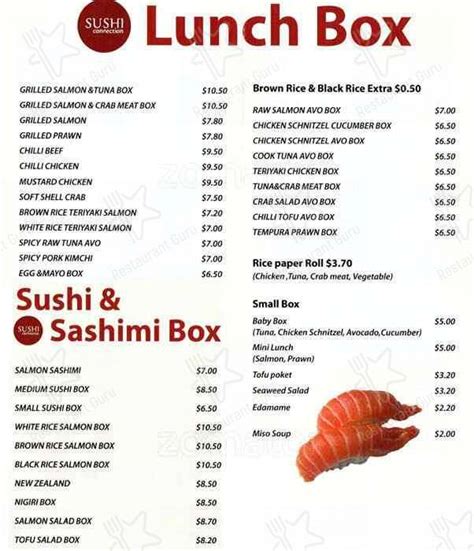 sushi connection bondi menu.